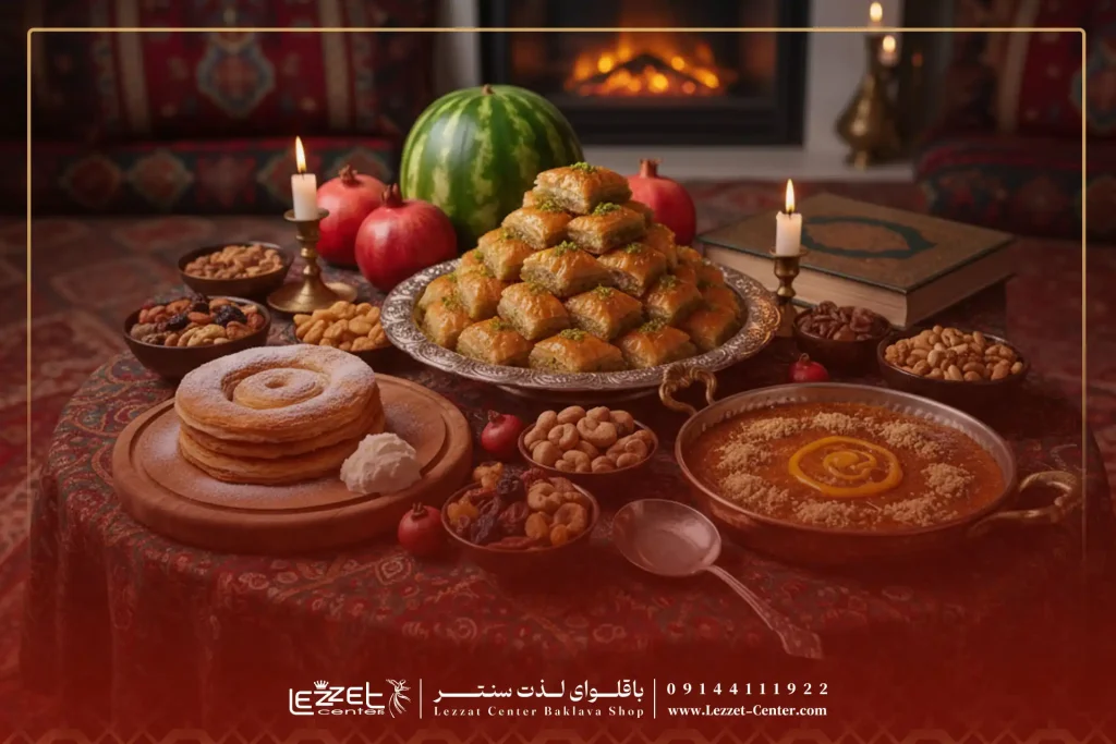 انواع شیرینی برای شب یلدا